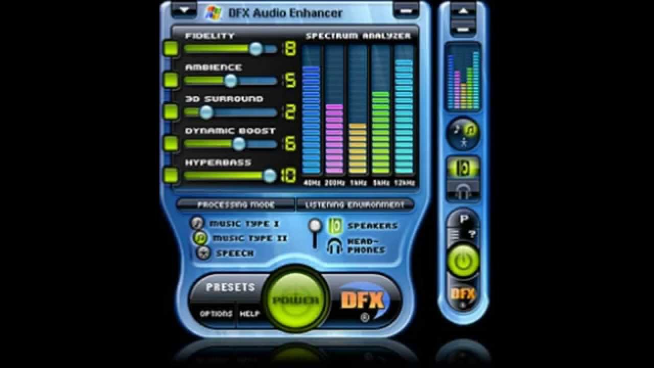 Dfx audio enhancer windows 10
